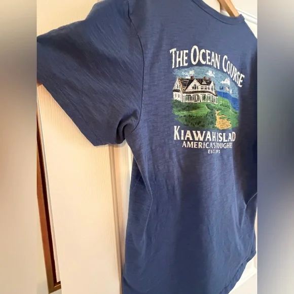 Kiawah Island Ocean Course Men’s Blue Standard Rec Tee - Picture 3 of 6